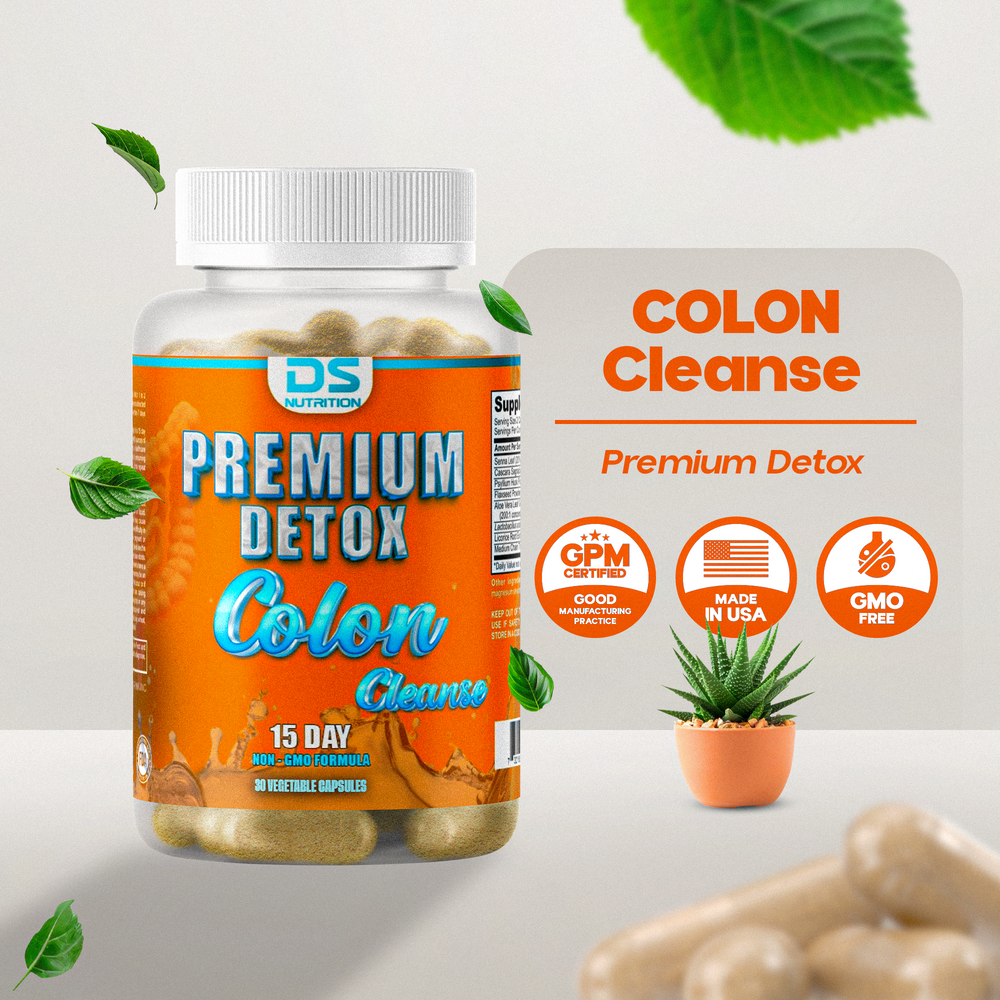 💚  Detox Colon Cleanse – Gentle 15-Day Fiber & Probiotic Cleanse with Senna Leaf, Cascara Sagrada & Aloe Vera | 30 Capsules