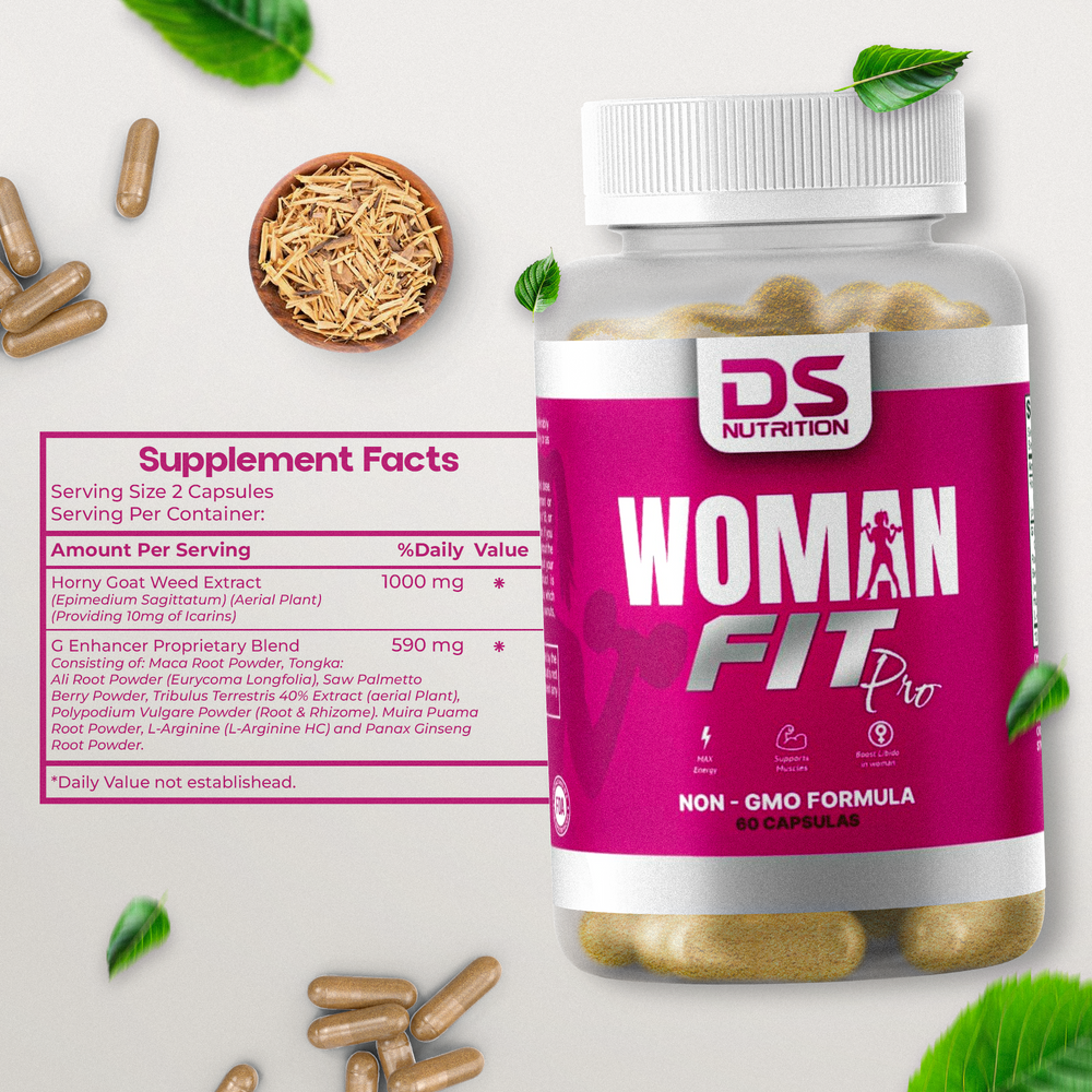 💖 Women’s Fit – Natural Libido & Hormone Balance Support for Women with Maca Root, Muira Puama & Epimedium | 60 Capsules
