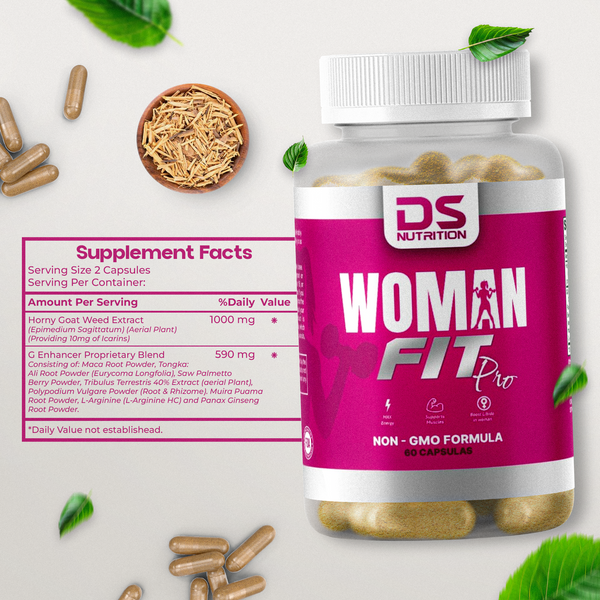 💖 Women’s Fit – Natural Libido & Hormone Balance Support for Women with Maca Root, Muira Puama & Epimedium | 60 Capsules